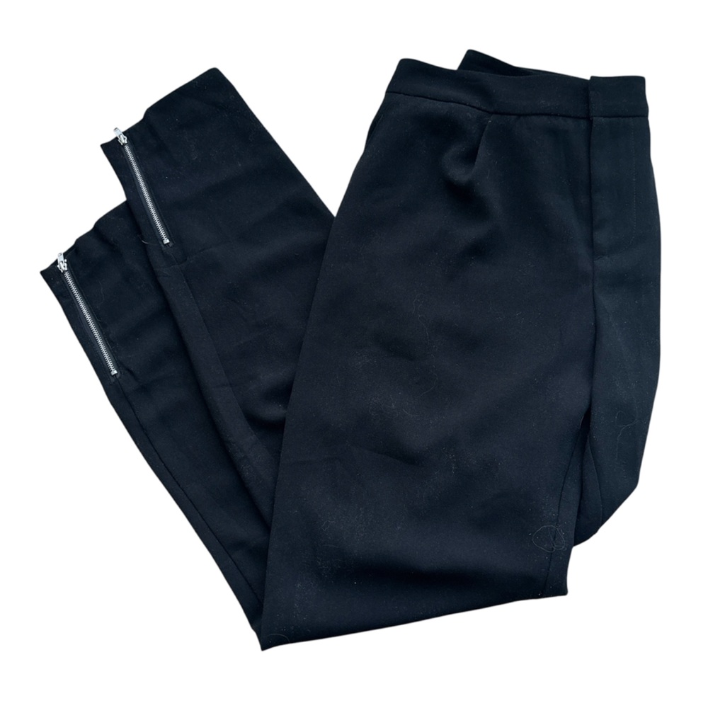FOREVER 21 Black zipper ankle work formal Pants size M